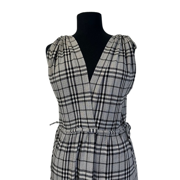 Current Air Plaid Sleeveless Dress S Gray Black - Picture 2 of 15